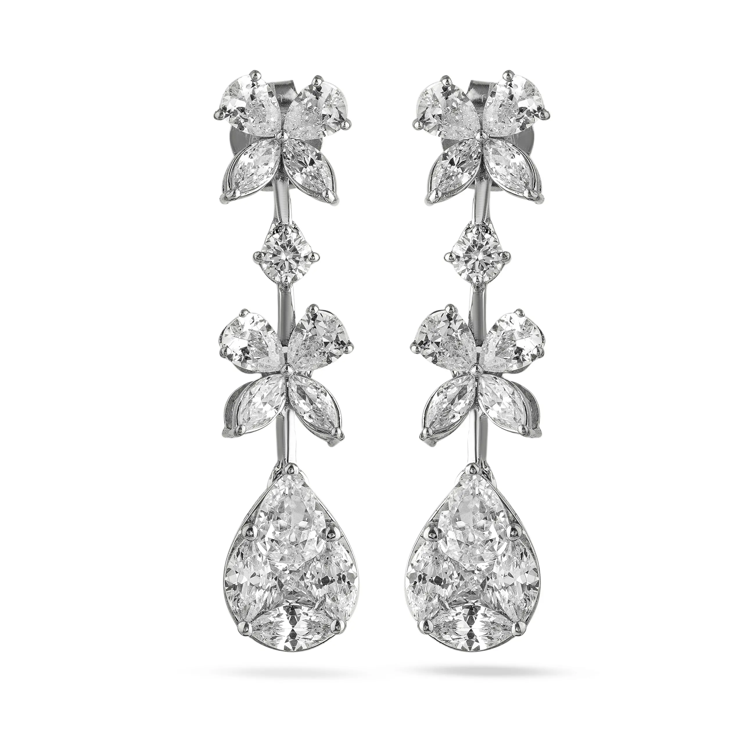 Floral Diamond Drop